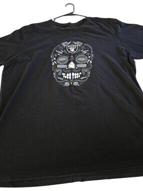 Las Vegas Raiders Skull Front Print T-shirt (3XL)